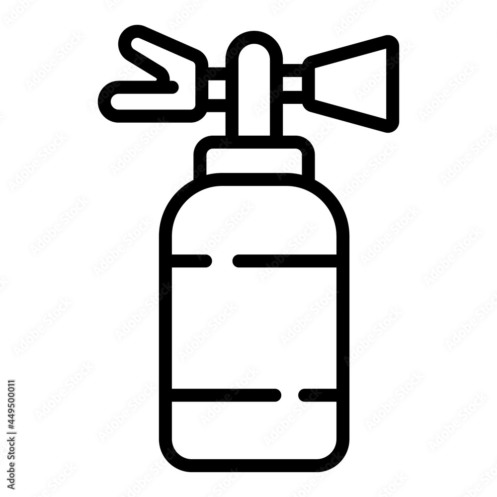 Fire extinguisher icon outline vector. Safety pictogram. Foam prevention Fire extinguisher icon outline vector. Safety pictogram. Foam prevention