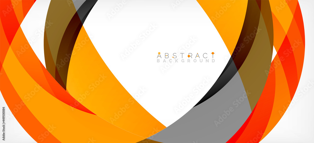 Geometric abstract background. Circle created with overlapping color shapes. Vector Illustration For Wallpaper, Banner, Background, Landing Page Geometric abstract background. Circle created with overlapping color shapes. Vector Illustration For Wallpaper, Banner, Background, Landing Page