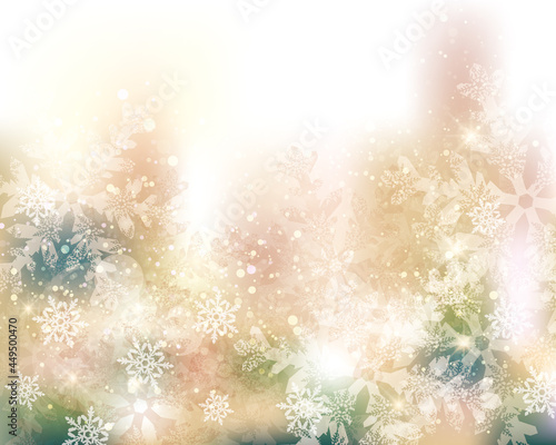 雪の結晶の背景 © MisaoN