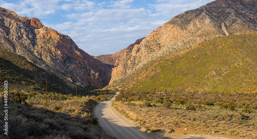 Swartberg Pass through the Swartberg Mountains. Great Karoo. Prince Albert. Western Cape. South Africa