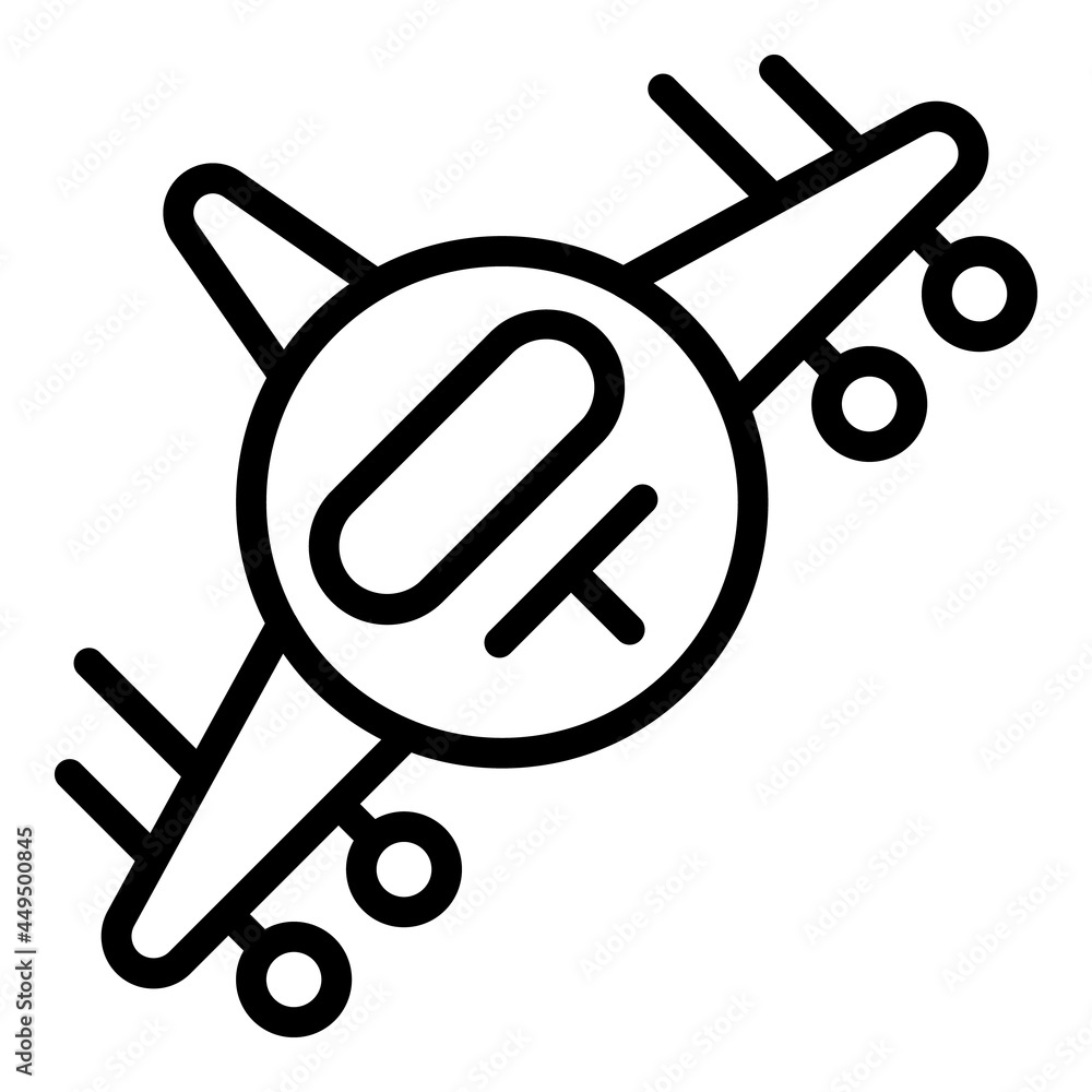 Airplane flight icon outline vector. Air plane. Aircraft fly Airplane flight icon outline vector. Air plane. Aircraft fly