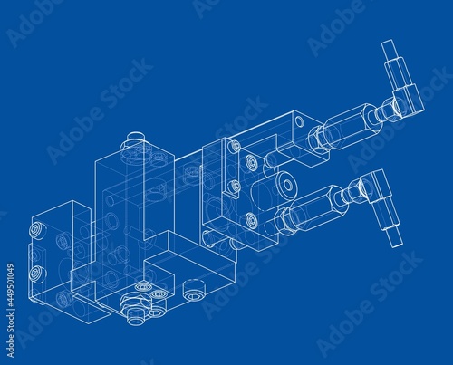 Abstract industry object concept. Vector