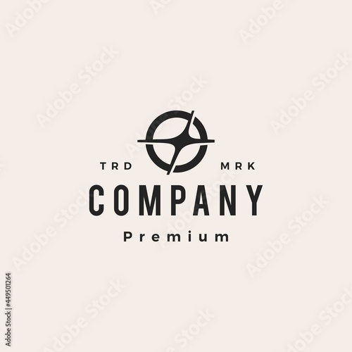 flare light blitz bright hipster vintage logo vector icon illustration