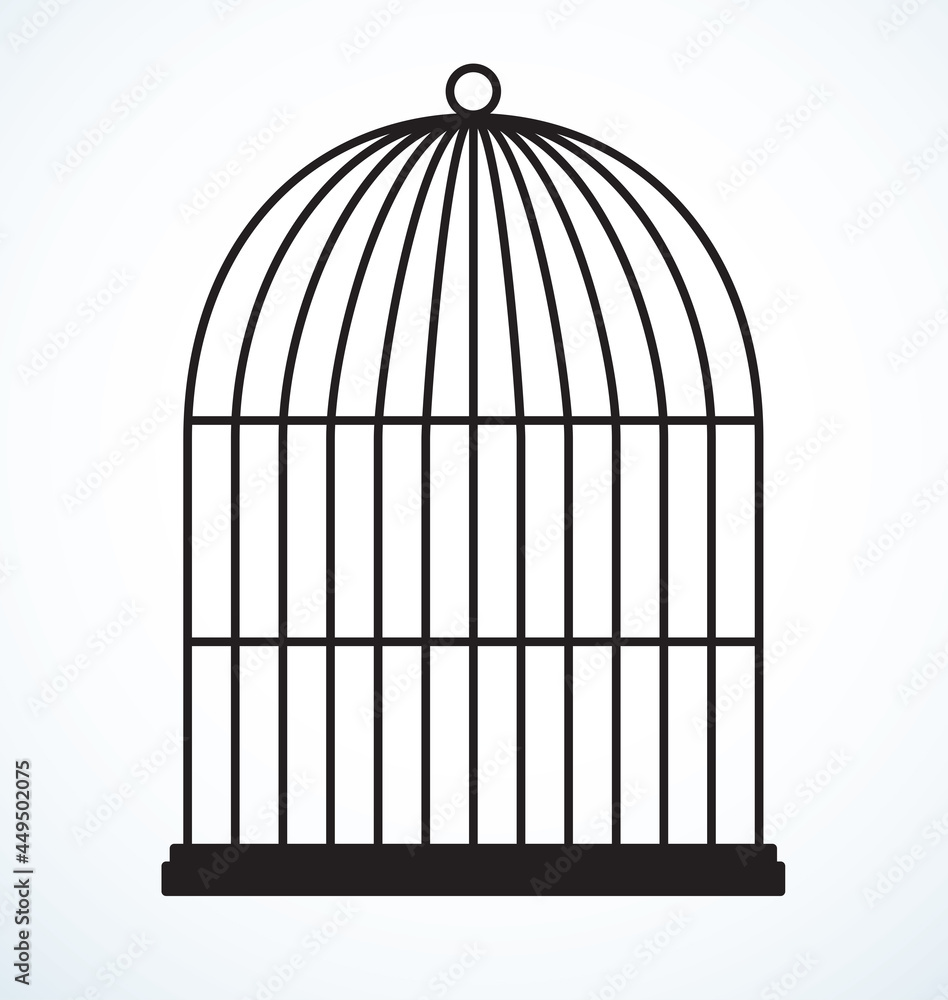 Cage. Vector drawing icon sign Cage. Vector drawing icon sign