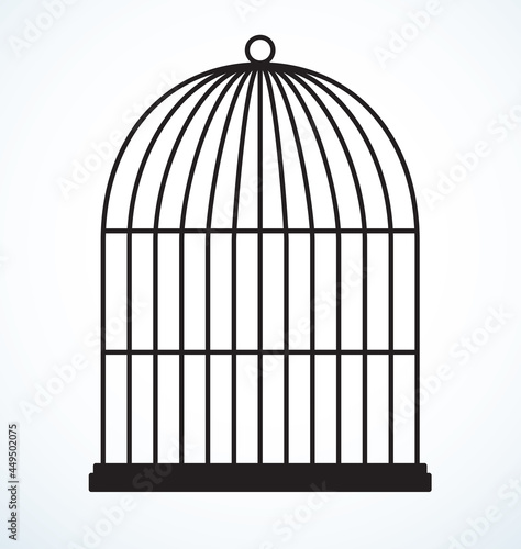 Cage. Vector drawing icon sign