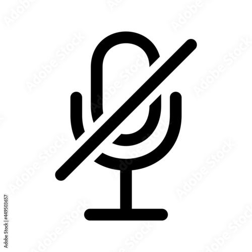 Mute. No sound. Speaker off. Microphone symbol. Forbidden icon. Microphone icon for your web site design, logo, app, UI. Vector