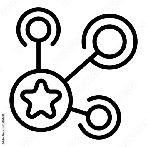Product scheme icon outline vector. Project process. Business diagram