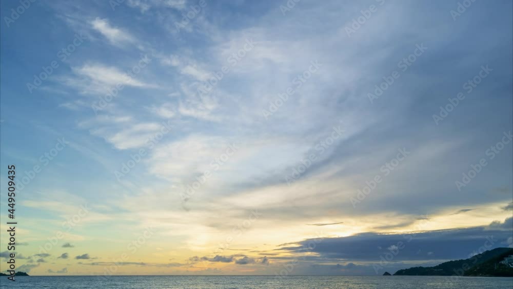 Amazing nature cloudscape Time Lapse clouds at sunset or sunrise time Golden hour weather perfect for digital cinema composition background Timelapse of clouds moving in dramatic sky Amazing nature cloudscape Time Lapse clouds at sunset or sunrise time Golden hour weather perfect for digital cinema composition background Timelapse of clouds moving in dramatic sky