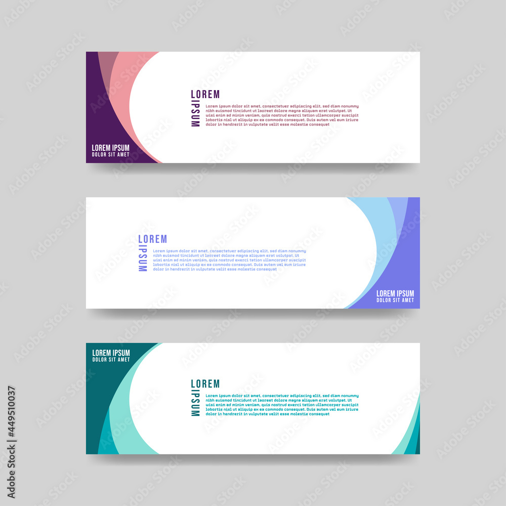 Vector Abstract Banner Design Template, Vector illustration eps.10 Vector Abstract Banner Design Template, Vector illustration eps.10