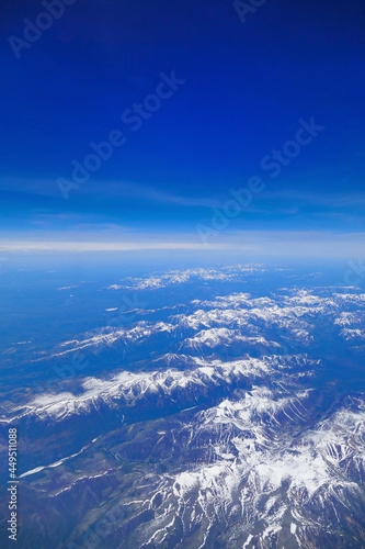 flight over the sea