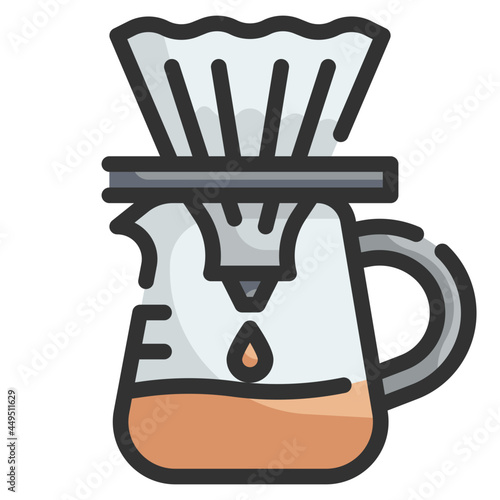 dripper line icon