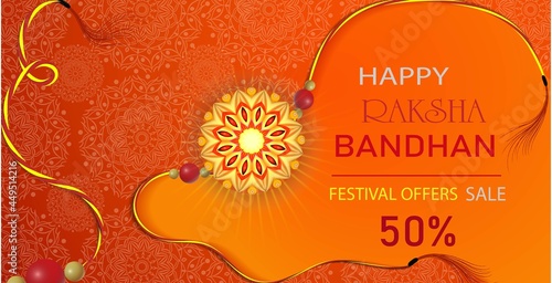 Rakhi bandhan sale Background Design