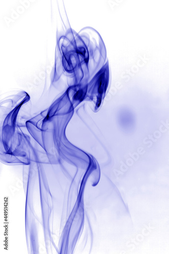 Wallpaper Mural Blue smoke on White background. Torontodigital.ca