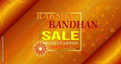 Rakhi bandhan sale Background Design