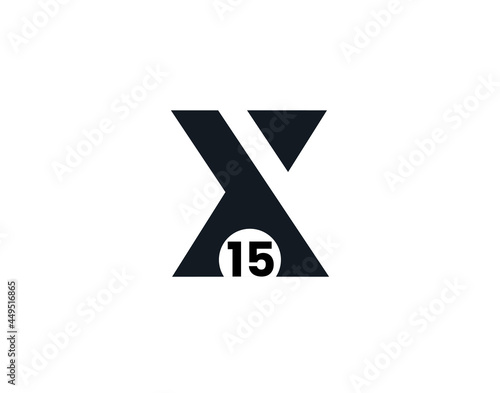 X15, 15X Initial letter logo