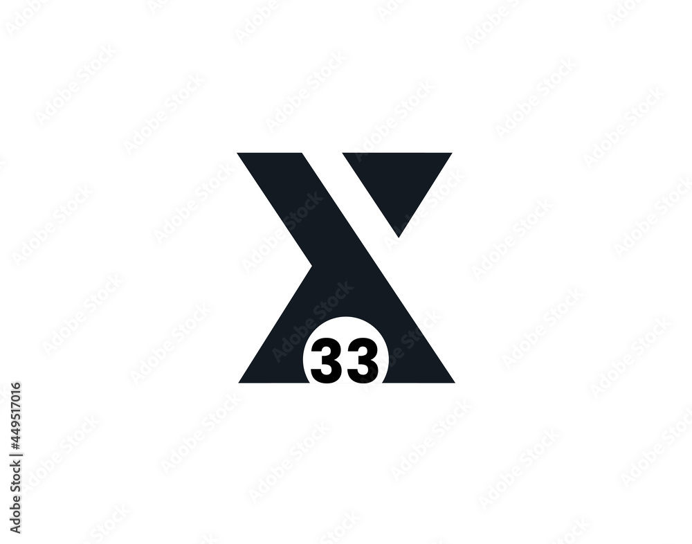 X33, 33X Initial letter logo X33, 33X Initial letter logo
