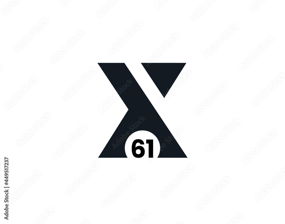 X61, 61X Initial letter logo X61, 61X Initial letter logo