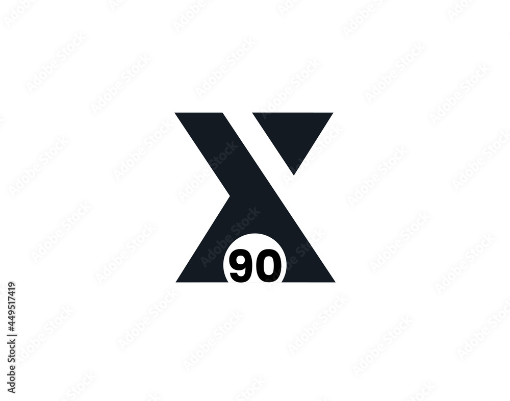 X90, 90X Initial letter logo X90, 90X Initial letter logo