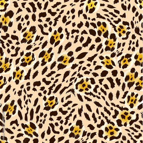 Cheetah leopard big cat texture pattern 1. Vector illustration