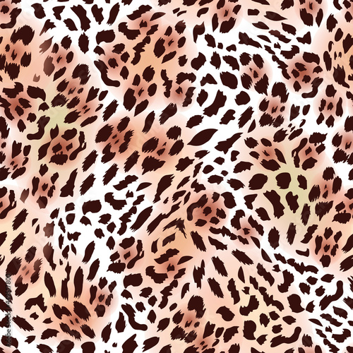 Cheetah leopard big cat texture pattern 3. Vector illustration