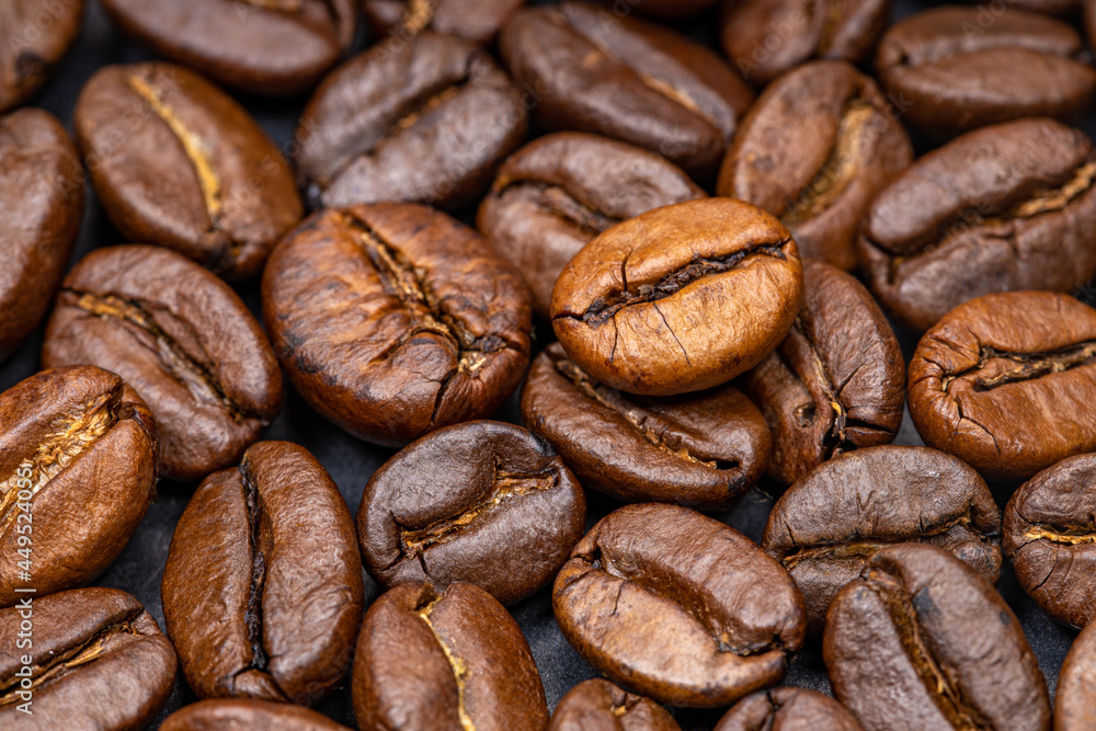 Fototapeta premium Coffee beans with uniform color
