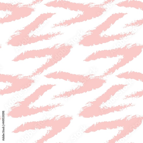 Pink Brush Stroke Fur Seamless Pattern