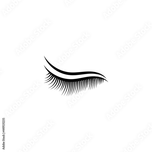 Eyelash icon design illustration template