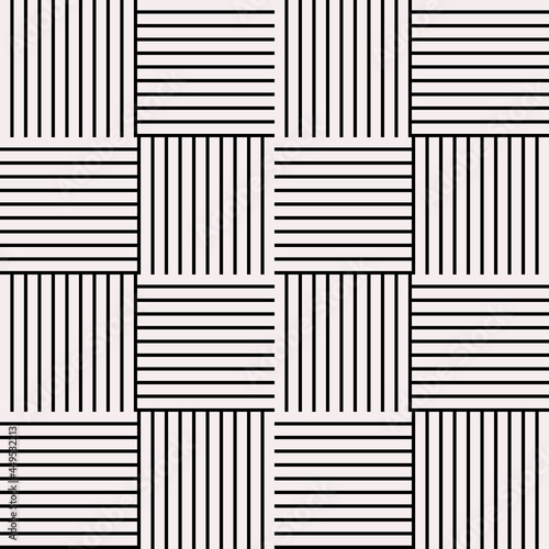 Black fields pattern. Vector seamless checker shapes ornament.