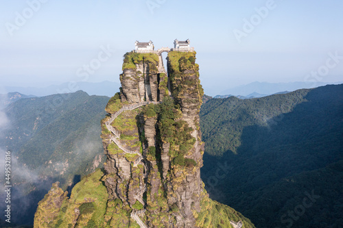 The Fanjingshan or Mount Fanjing, located in Tongren, Guizhou province, is the highest peak of the Wuling Mountains in southwestern China. Fanjingshan is a sacred mountain in Chinese Buddhism.