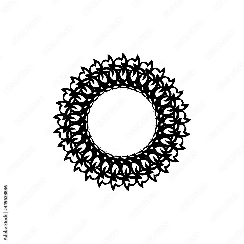 line lotus flower or flower of life. sacred geometry. mandala ornament. esoteric or spiritual symbol. isolated on white background. vector illustration