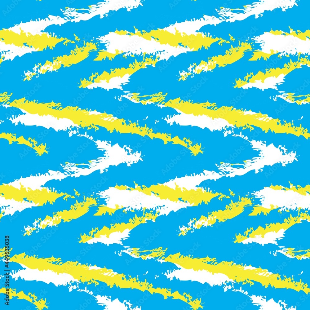 Blue Brush Stroke Fur Seamless Pattern Blue Brush Stroke Fur Seamless Pattern