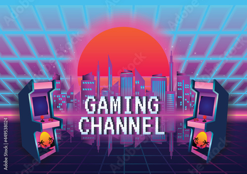 Game zone game icon background vector