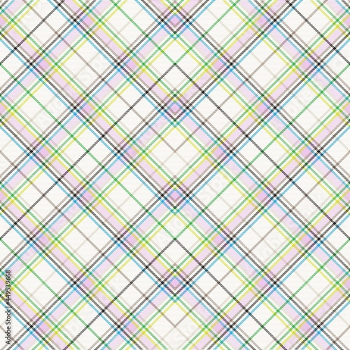 Rainbow Pastel Chevron Plaid Tartan textured Seamless Pattern Design