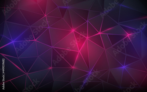 Abstract triangle and geometric background. Digital futuristic technology concept. Vector illustration