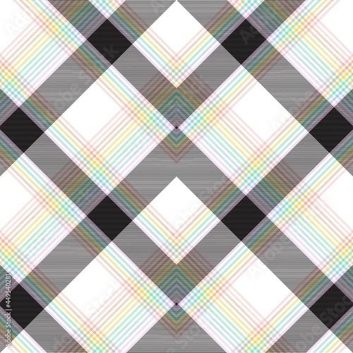 Rainbow Pastel Chevron Plaid Tartan textured Seamless Pattern Design