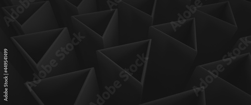 Abstract dark low contrast backdrop with triangular elements