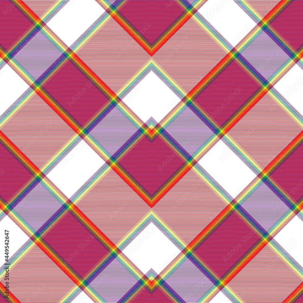 Rainbow Chevron Plaid Tartan textured Seamless Pattern Design Rainbow Chevron Plaid Tartan textured Seamless Pattern Design