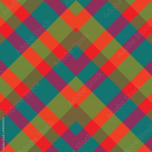 Wallpaper Mural Rainbow Chevron Plaid Tartan textured Seamless Pattern Design Torontodigital.ca