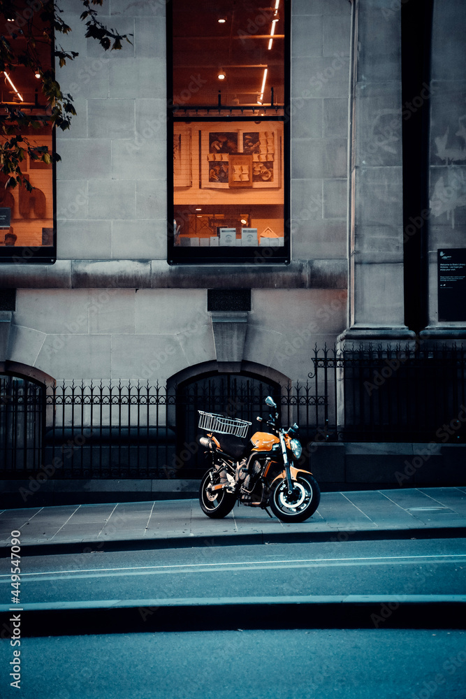 Fototapeta premium motorcycle on the street
