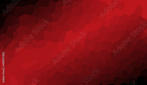 Vector illustration.Red polyhedrons. Geometric figures.