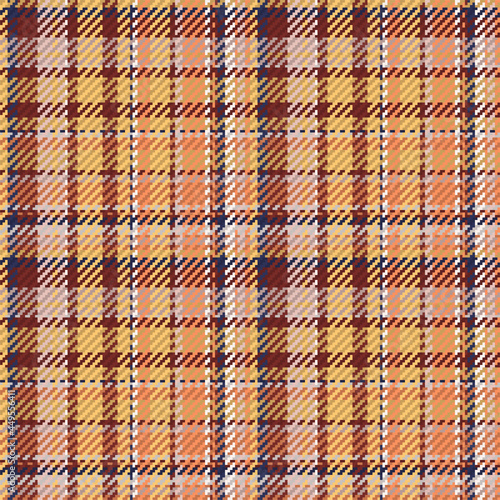 Seamless pattern of scottish tartan plaid. Repeatable background with check fabric texture. Vector backdrop striped textile print.