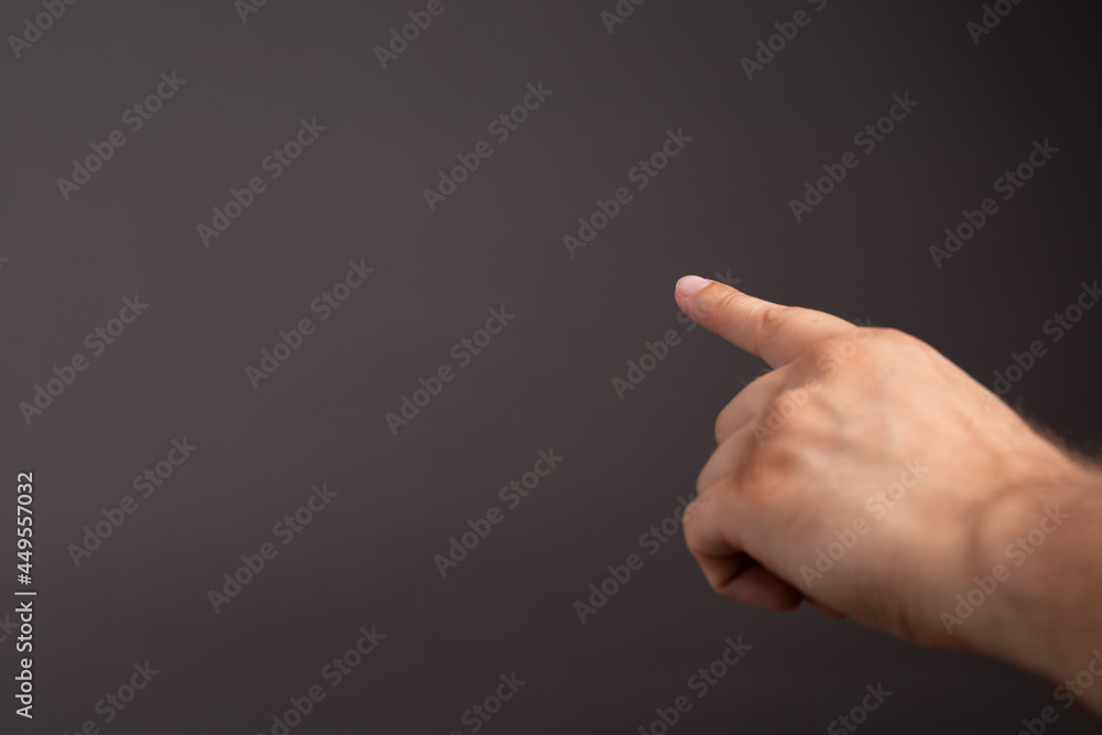Businessman pointing his finger. Businessman pointing his finger.