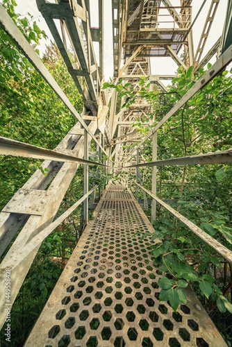 The Ziemestal Bridge is an impressive example of German engineering from the late 19th century. This 115-meter-long and 32-meter-high steel viaduct was built between 1893 and 1895 photo