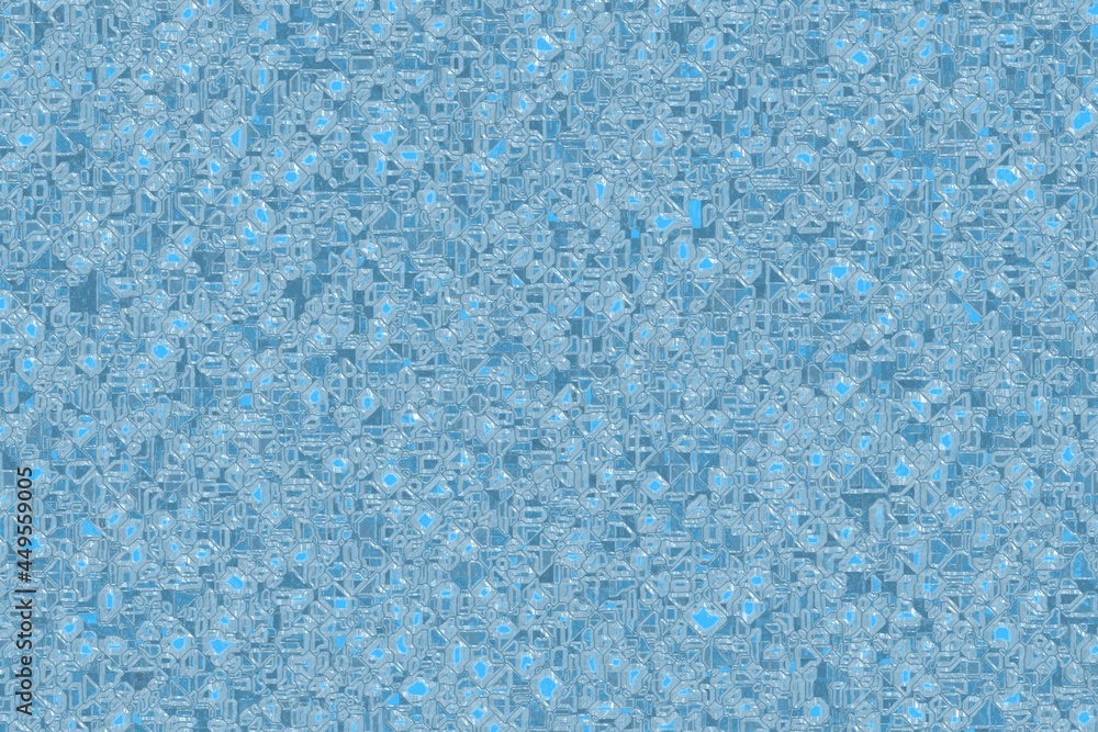 design light blue digital crystalline pattern digital graphics backdrop illustration