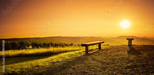 Sonnenuntergang am Ellenbogen in der Rhön