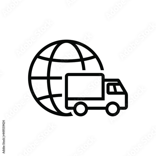 Global shipping icon