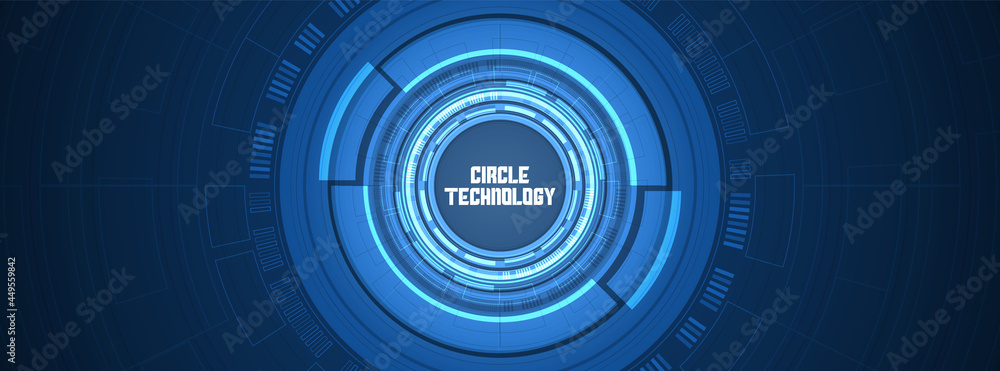 Abstract circle digital background, smart lens technology, overlap layer, light effect, design concept, blank space Abstract circle digital background, smart lens technology, overlap layer, light effect, design concept, blank space