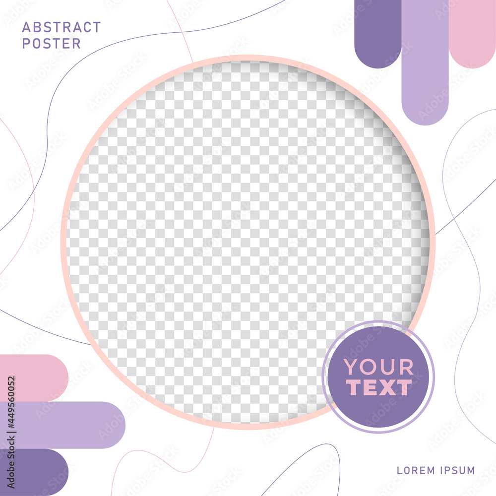Social media promotional template with image space, Vector illustration eps.10 Social media promotional template with image space, Vector illustration eps.10