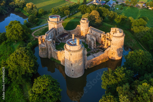 Vászonkép Hunaudaye castle in Brittany, France