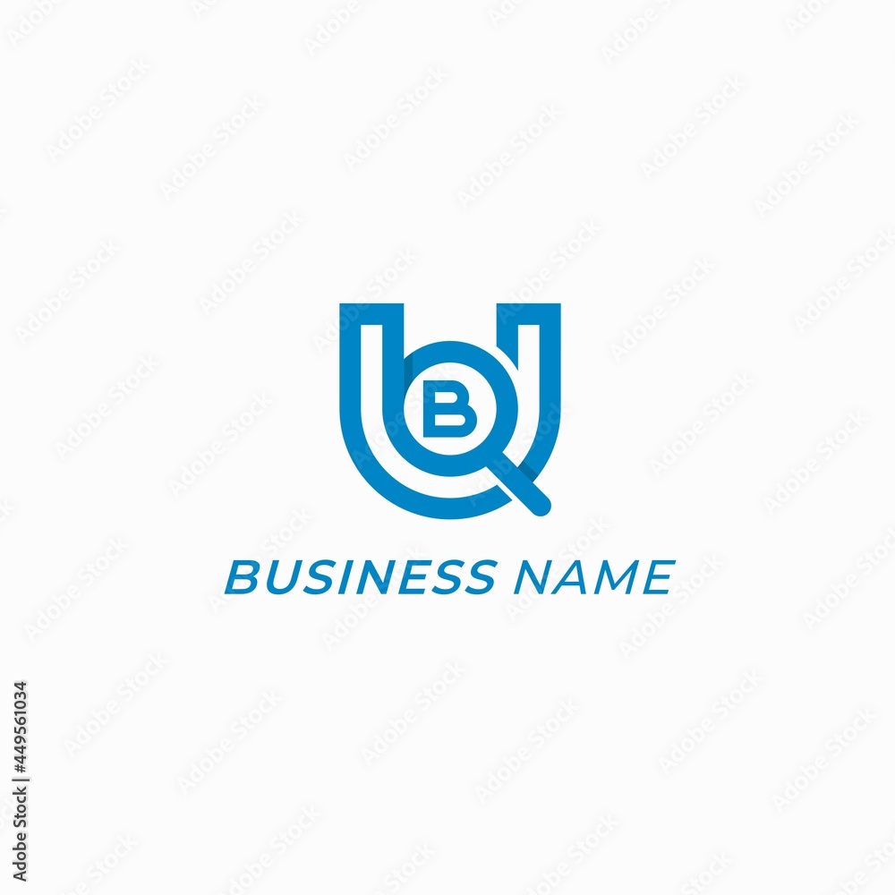 design logo search letter U and B design logo search letter U and B
